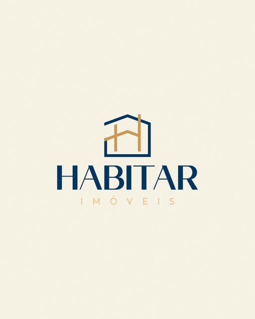 Identidade visual da Habitar Imóveis publicada no Instagram da Dringofy